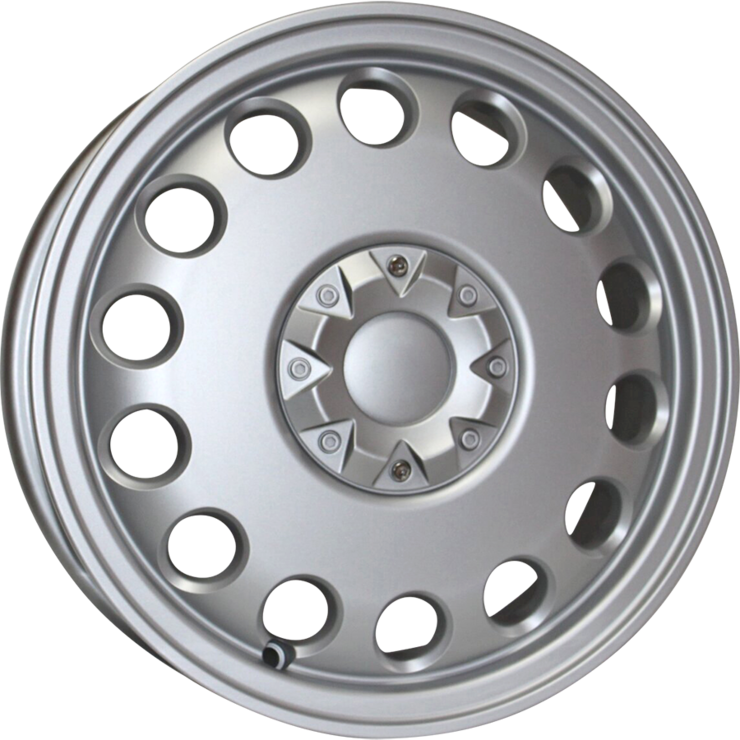size:14x4.5 100/4H +43wheel color:SOLID SILVER