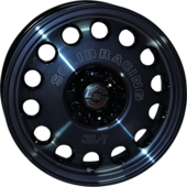 K metal-Tレーザー文字入size:14x4.5 100/4H +43wheel color:MIST BLACK（艶ありスモーククリア）