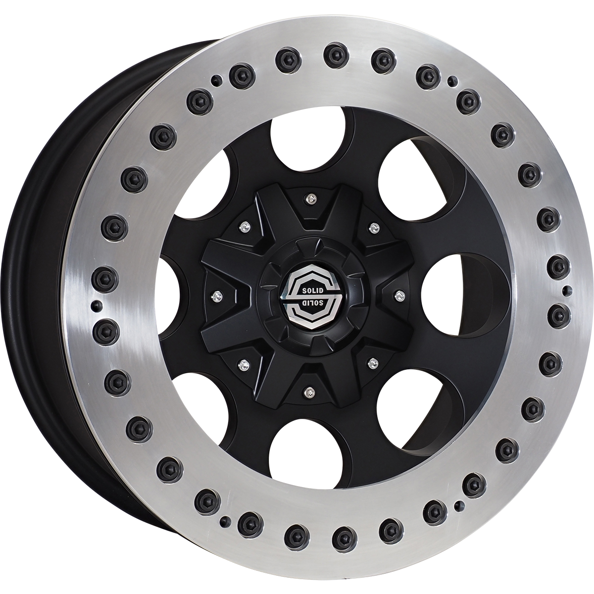 <br>size:17x9.0 139.7/6H -38<br>wheel color:SOLID BLACK<br>ring color:CUT FINISH<br>note:レースリング<br>note:Center Cap C1<br>